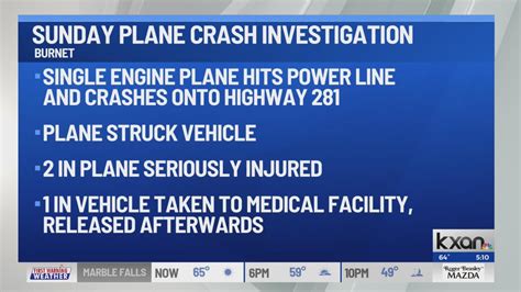 FAA, NTSB investigating after small plane hits power line, crashes in Burnet